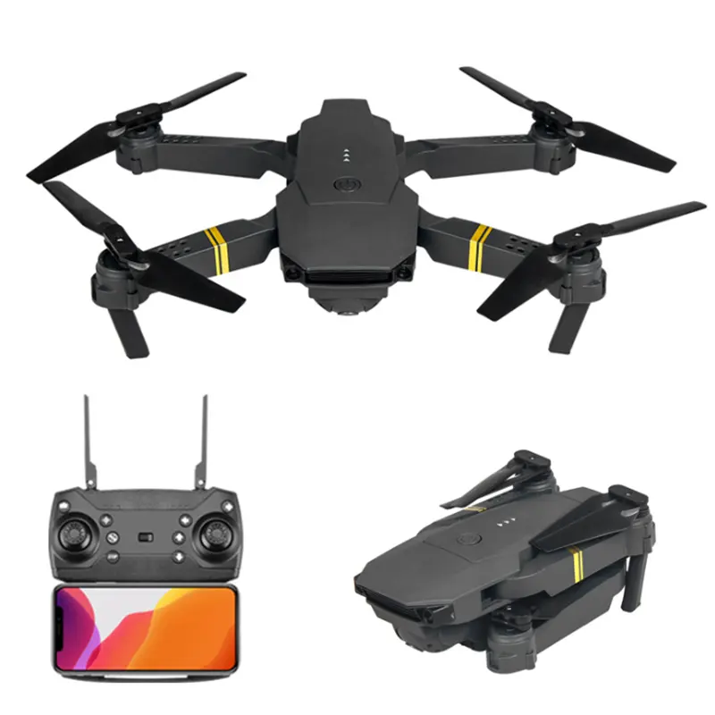 E58 RC Quadcopter Mini Drone WIFI FPV Profesional With 720P/1080P/4K Wide Angle HD Camera Foldable Arm Racing Drone Toys Gifts