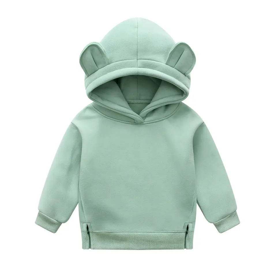 high quality 100% cotton hoodie blank fleece custom hoodie cute children clothes wholesalers heavyweight oversized hoodie kids