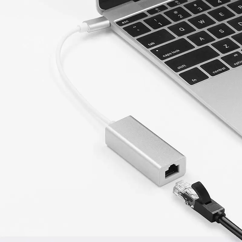 Алюминиевый тип C USB3.0 к Gigabit Ethernet ConverterA, LAN адаптер для ПК/ноутбука/ТВ коробка