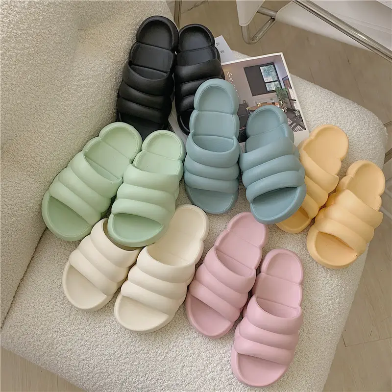 Happy Original foam runner yeez slides footwear brand bathroom house slippers soft yeezi slipper winter fur sandal