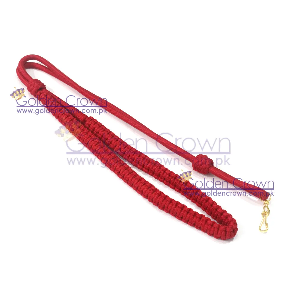 British Army Whistle cord Lanyard Red | custom wholesale police whistle lanyard