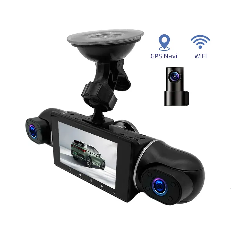 4 cameras 4 lens in one dash cam car black box car dvr car recorder driving recorder with wifi  1080P+1080P+1080P+1080P