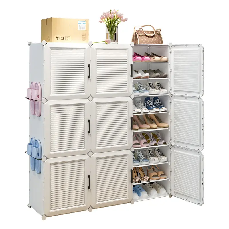 Simple shoe rack household living room furniture dust-proof economical modern disassembly shoe cabinet