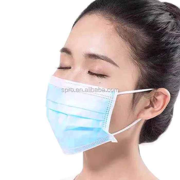 ASTM F2100 Уровень 2 одноразовые Вирус Защита маска для лица на основе 50 шт. в упаковке 3 слоев изготовленный на заказ бумажная хирургическая нетканые маски для лица
