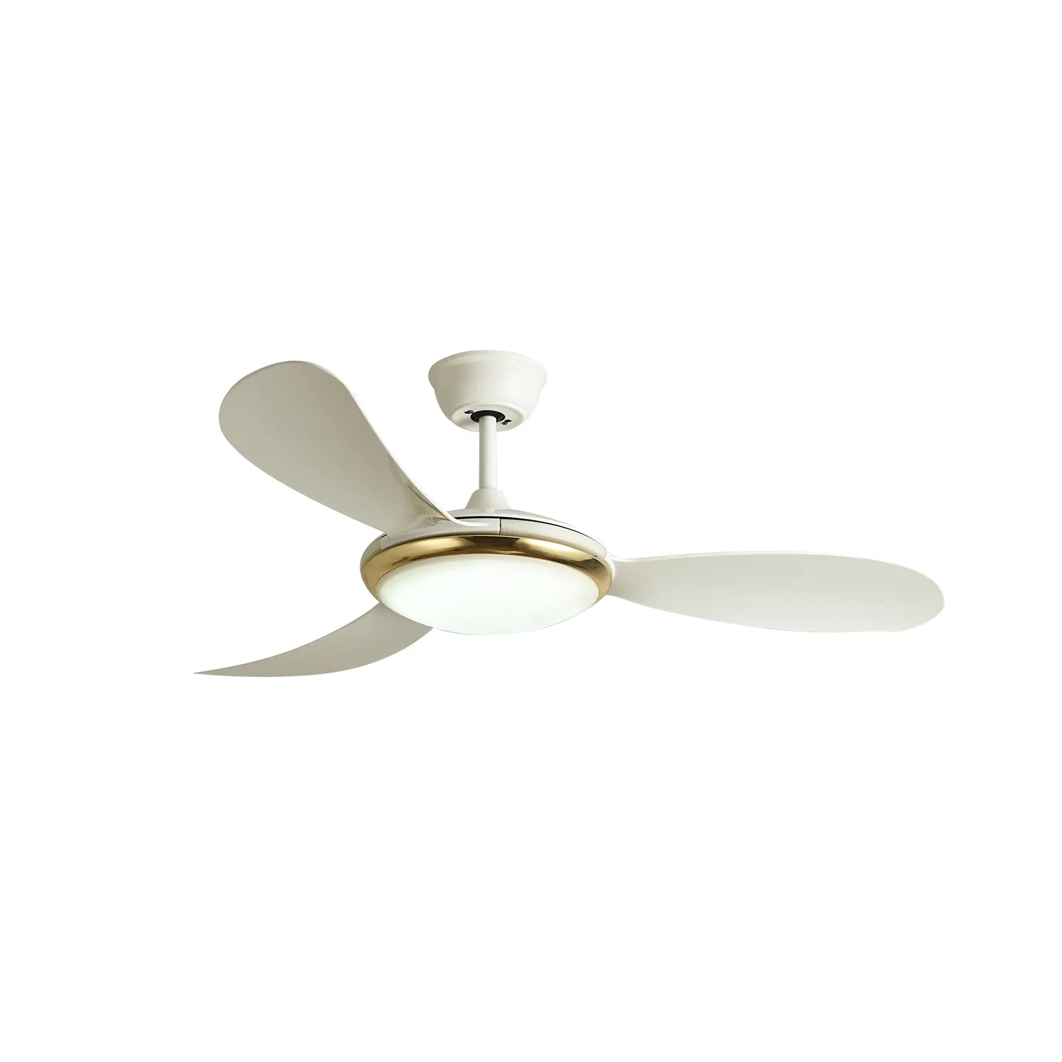 Wood Grain Modern Style Indoor white ceiling fan with led light ac 120 ceiling fan with led