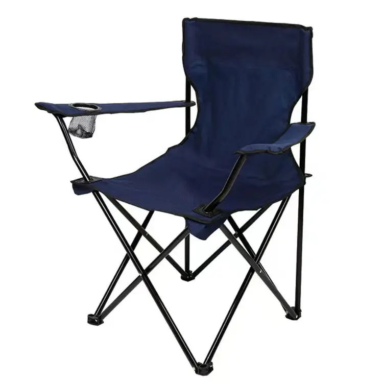 QIBU Factory Custom Beech Foldable Armrest Steel Lightweight Camping Folding Chairs Beach Aluminum Cheap Outdoor Camping Chair