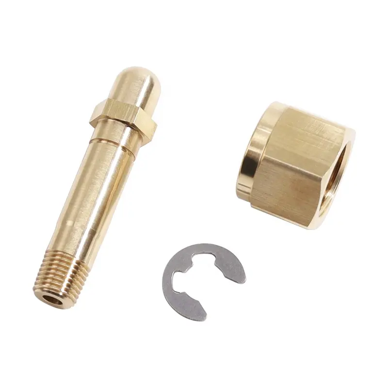 CGA-540 Nut 1/4" NPT Stem Nipple Oxygen Regulator Inlet to Tank Fitting