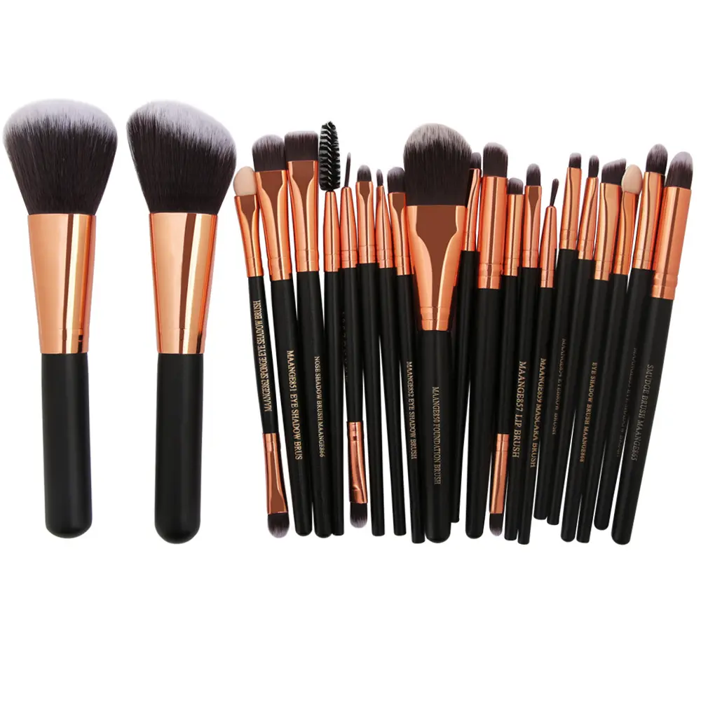 LOBCS Suit 22 PCS/Bag Wooden Handle Eye Makeup Brushes Makeup Set Brushes Beauty Tools