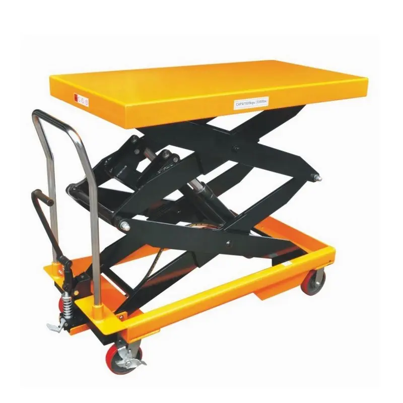 Hydraulic Double Scissor Lift Table 350Kg Hydraulic Lift Table Cart Hydraulic Scissor Lift Table Price