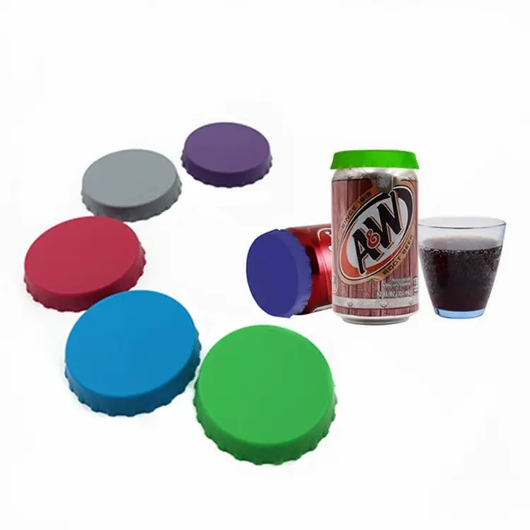 Custom Silicone Soda Saver Can Lids Beverage Beer Can Stopper