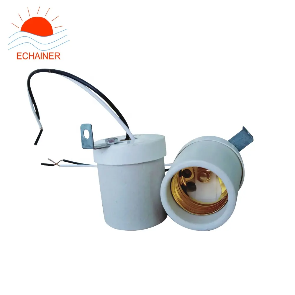 E27 porcelain ceramic lamp socket e27 lamp holder