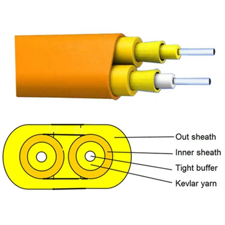 Наружные волоконно-оптические кабели Ftth, 4, 8, 12 ядер, 1 км, 2 км, 3 км, 4 км