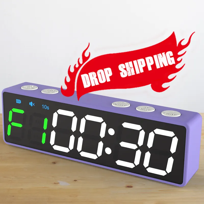 1 Inch 6 Digits LED Indoor Decorative Wall Clock Good Quality Digital 6 Digit 1 Inch LED Gym Timer Clock