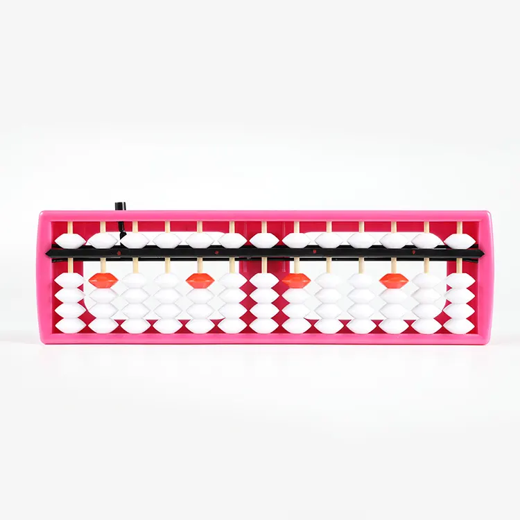 The china multifunctional magnetic plastic pink abacus for kids