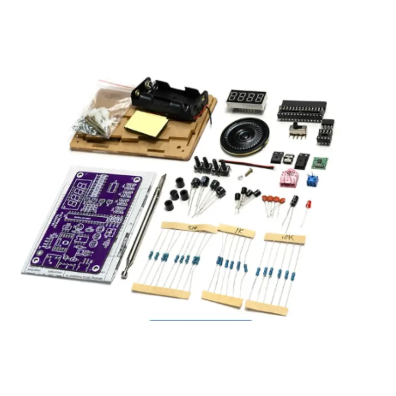 Radio Assembly Kit FM FM DIY Electronic Production Welding Exercise Loose Circuit Board Production Single Chip Microcomputer