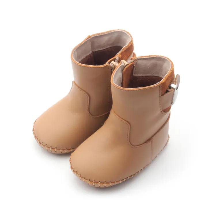 Теплые Нескользящие Детские полуботинки для новорожденных Мягкие зимние детские ботиночки для маленьких мальчиков и девочек