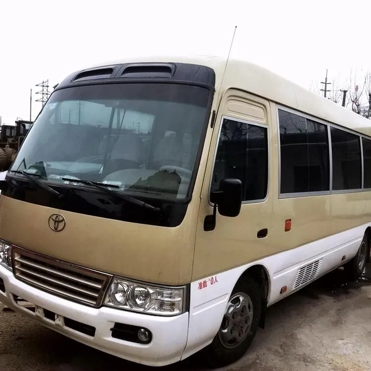 New used diesel engine Japan brand toyota coaster bus , used bus from17 seats to 35 seats people public bus