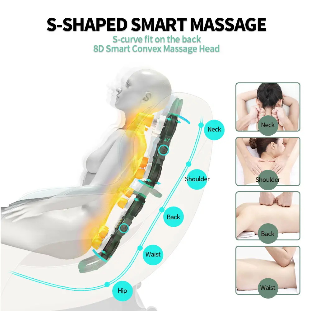 Factory Price Full Body Shiatsu Kneading Luxury Electric Massage Chair Zero Gravity Chair Massage