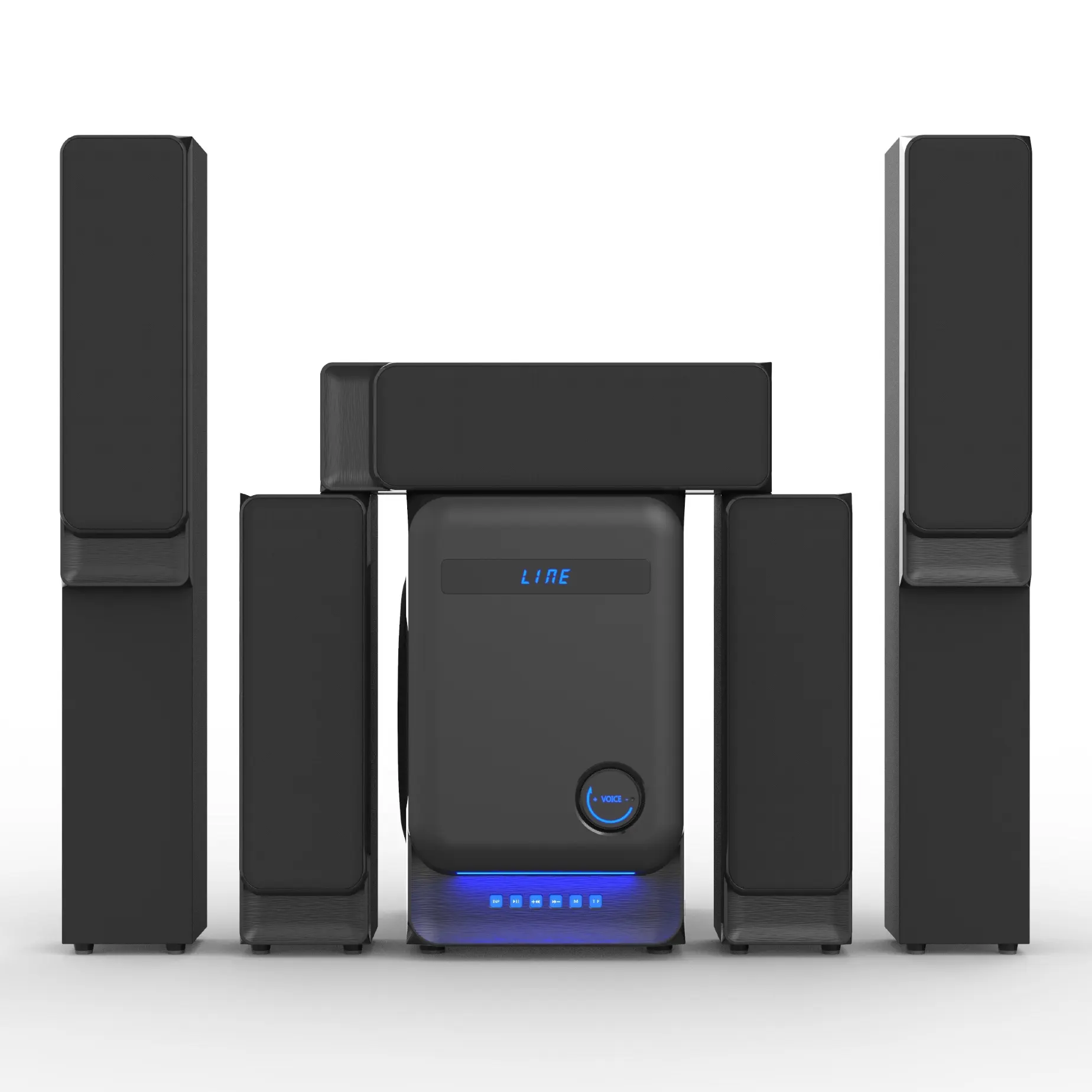 Cheap price 5.1 Home Theatre System/wooden 5.1 Home Theatre Speaker System for Super Bass