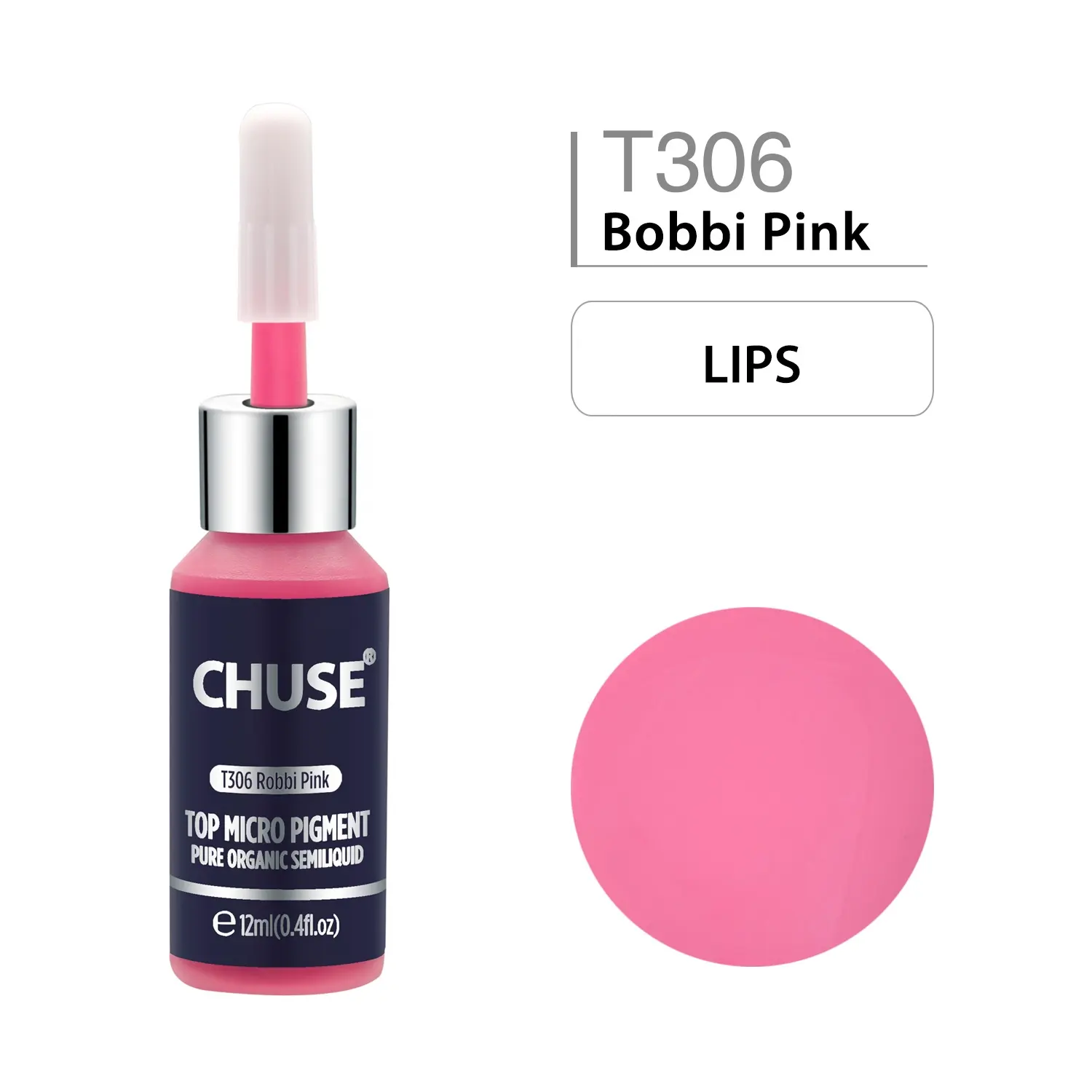 CHUSE T306 Bobbi Pink Lips Tattoo Permanent Makeup Pigment Ink