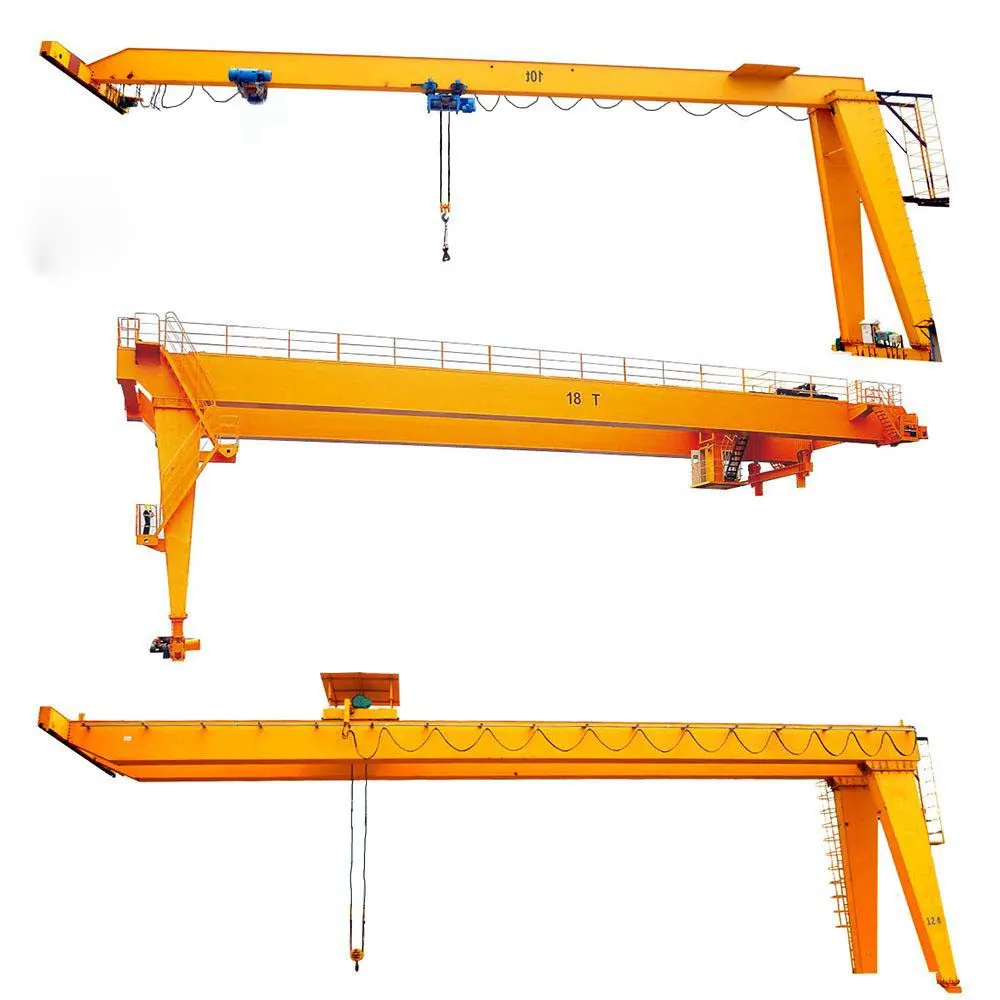 Single beam or girder rail traveling Semi Frame crane Semi Goliath crane Semi Gantry crane