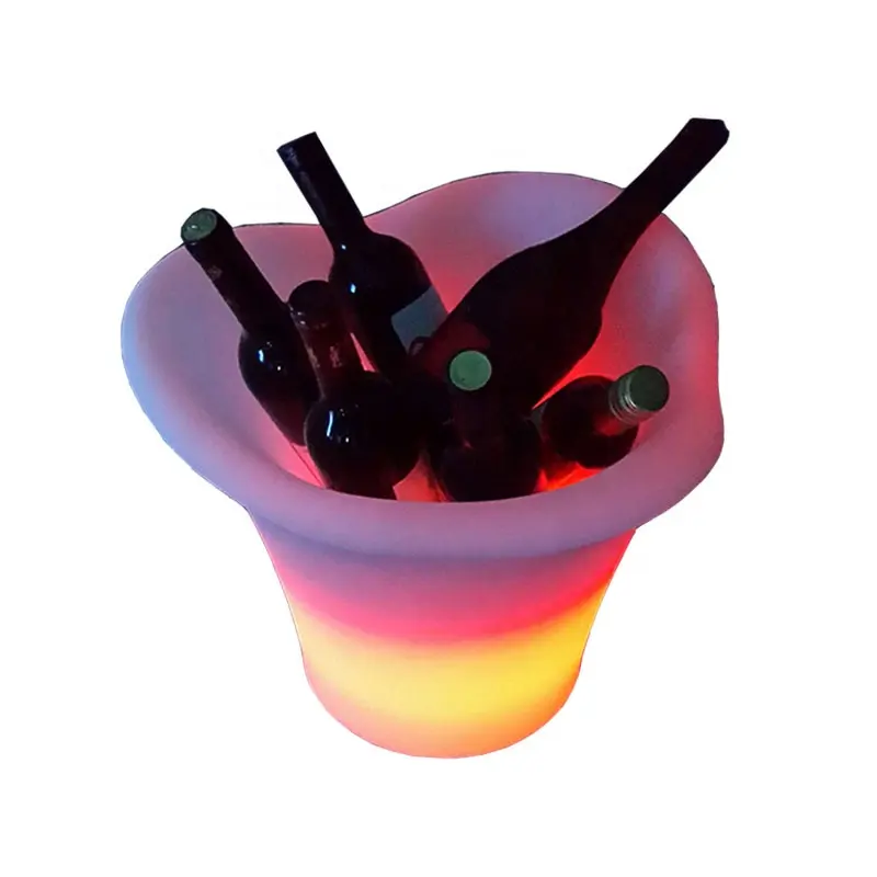 Водонепроницаемая фурнитура RGB со светодиодной подсветкой, ведерко для охлаждения вина, ведерко для охлаждения вина
