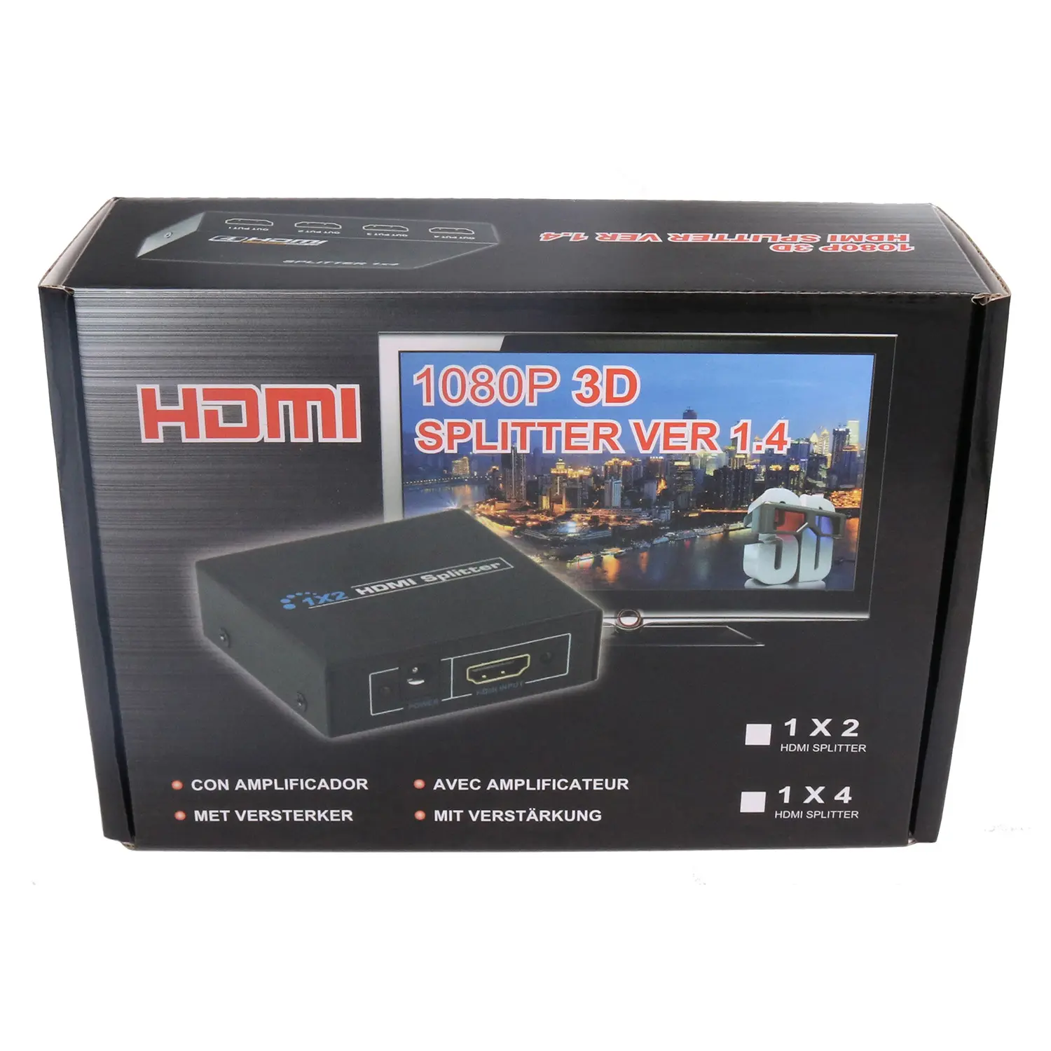 Оптовая продажа hdmi в один из двух экран 1080PHDMI1080P видео разветвитель экран сплиттер