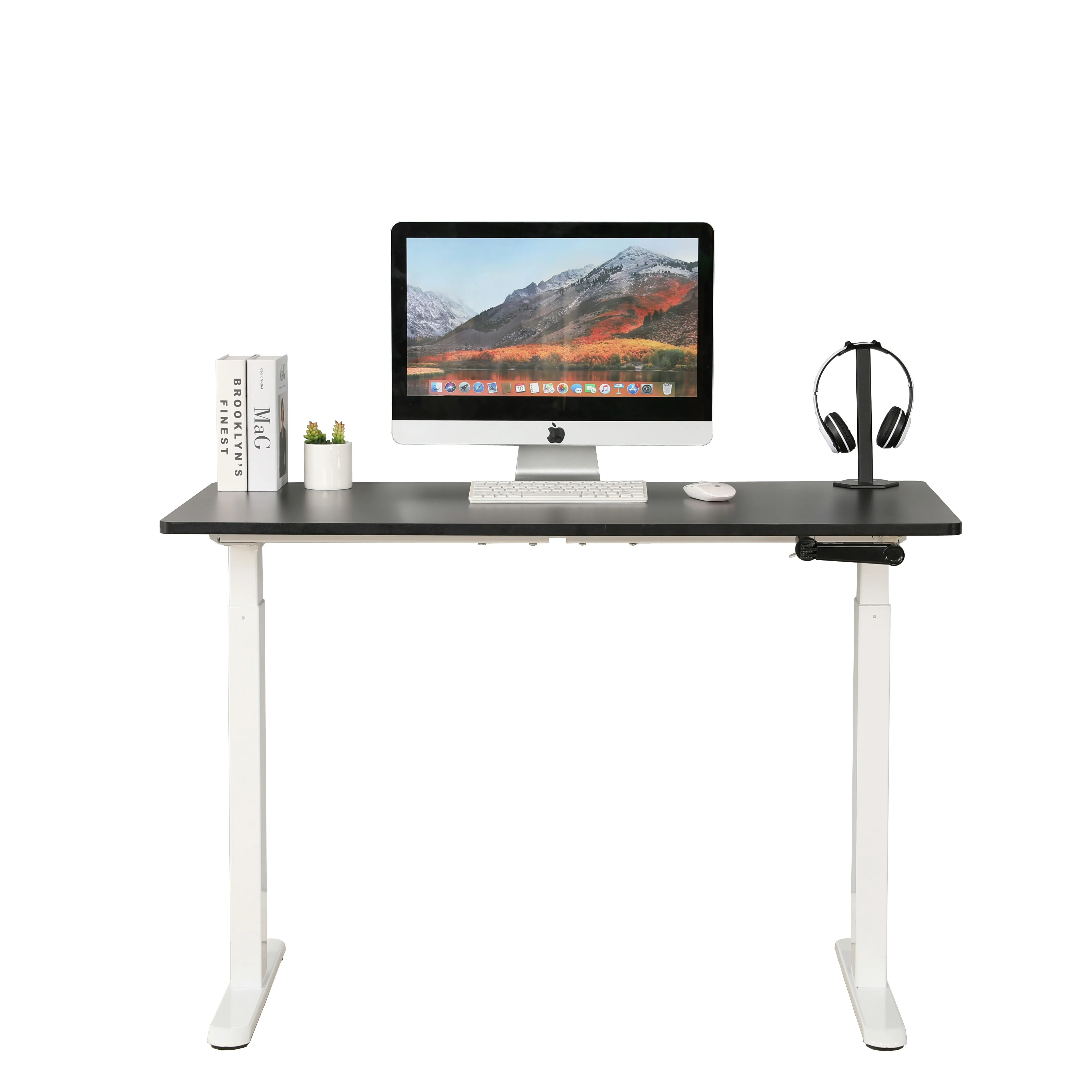 Эргономичный ручной регулируемый по высоте Смарт 55 дюймов стол с рабочим столом