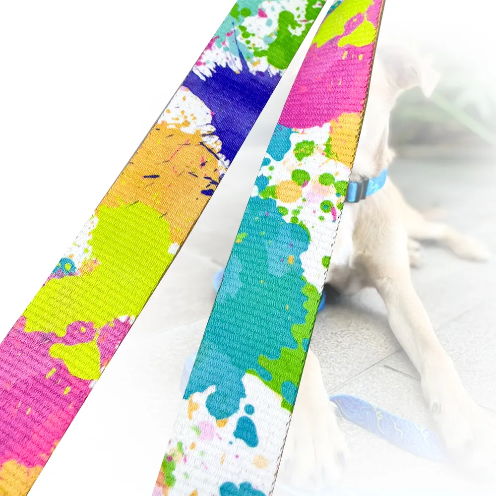 Wedtex Custom Polyester Nylon PP Sublimation Printed Webbing Strap for Dog Leash & Pet Collar