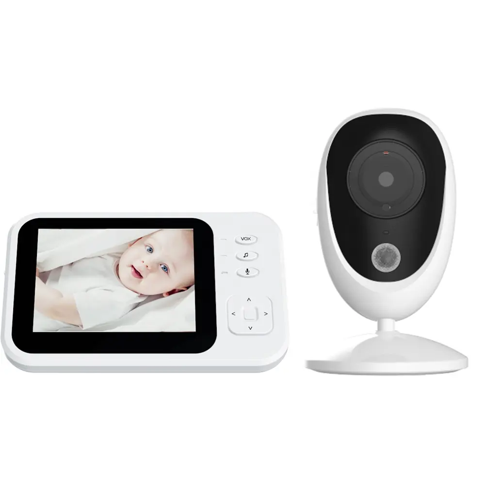 Baby Monitor HD Display Video Baby Monitor with Camera and Audio IPS Screen 480ft Range 4500 mAh Battery Two-Way Audio