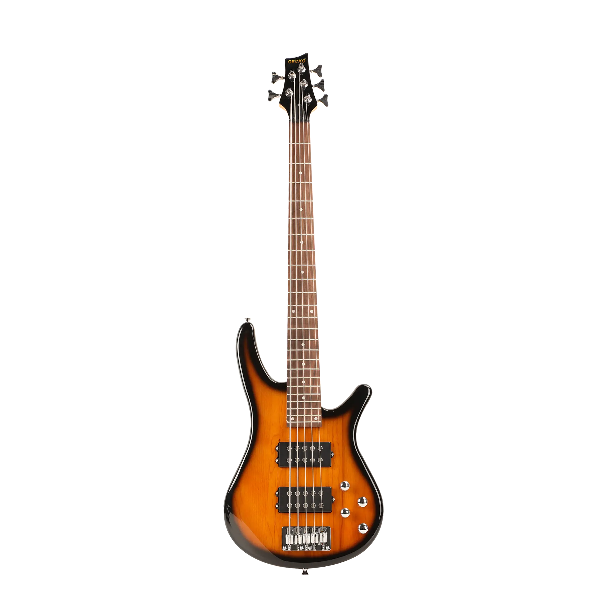 Gecko новая Заводская цена 5 струн электрическая гитара бас оптовая продажа поддержка OEM на продажу