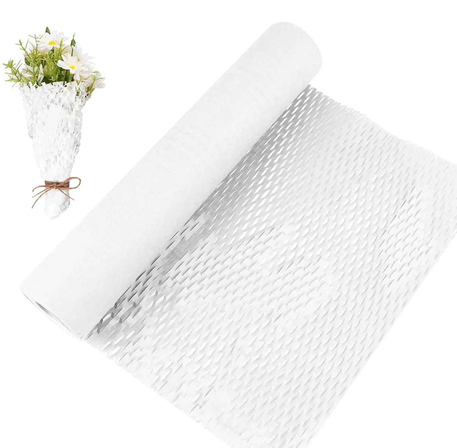 Белая Крафтовая бумага, рулон бумаги для упаковки, материал для свадьбы, дня рождения, художественная Ремесленная бумага ручной работы с Сотами для упаковки