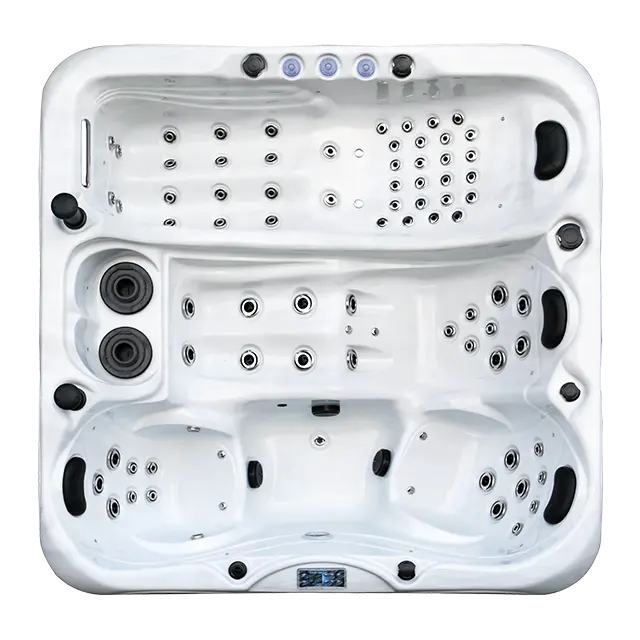 Exclusive High-Back 2 Lounge Seat Large Hot Tub Outdoor Whirlpool Bathtub