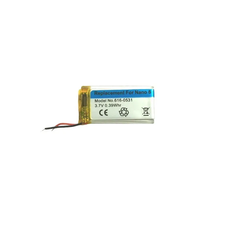Replacement Battery For Apple iPod Nano 1 2 3rd 4 5 6 7 Gen 3.7V Li-Polymer Rechargeable Battery