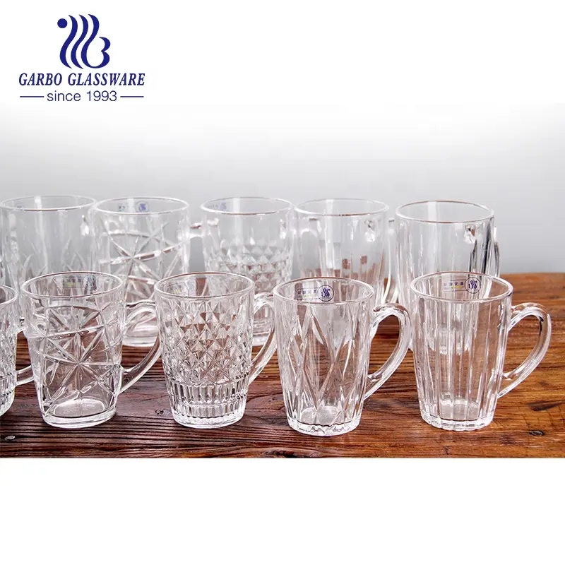 Классические стеклянные кофейные кружки объемом 8 унций, чашка для молока и напитков в наличии или стаканы, кружка, чай, Средневосточный стиль, посуда Garbo от производителя