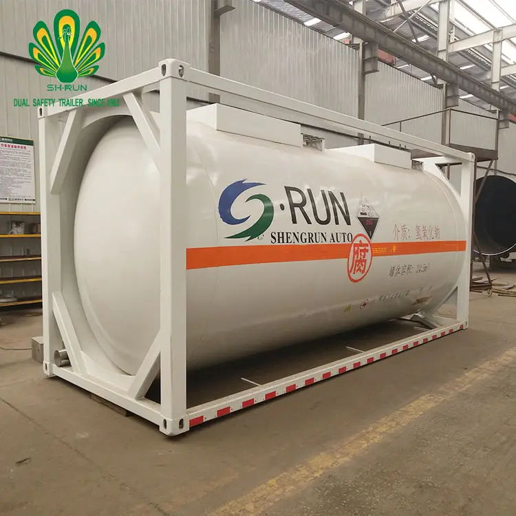 LOX/LIN/Lar/LCo2/CNG/LNG 20ft/40ft tank container cryogenic iso tank container