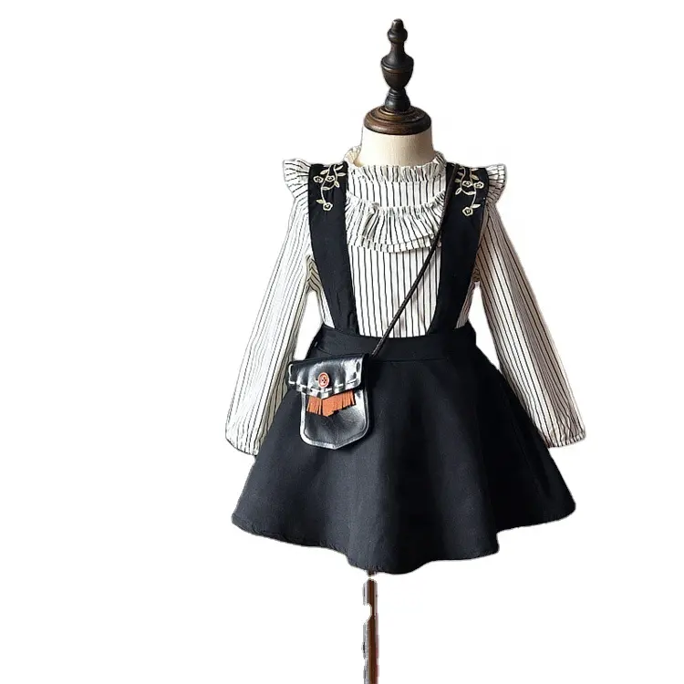 Оптовая продажа, комплект одежды для маленьких девочек, Осенняя детская одежда нового дизайна