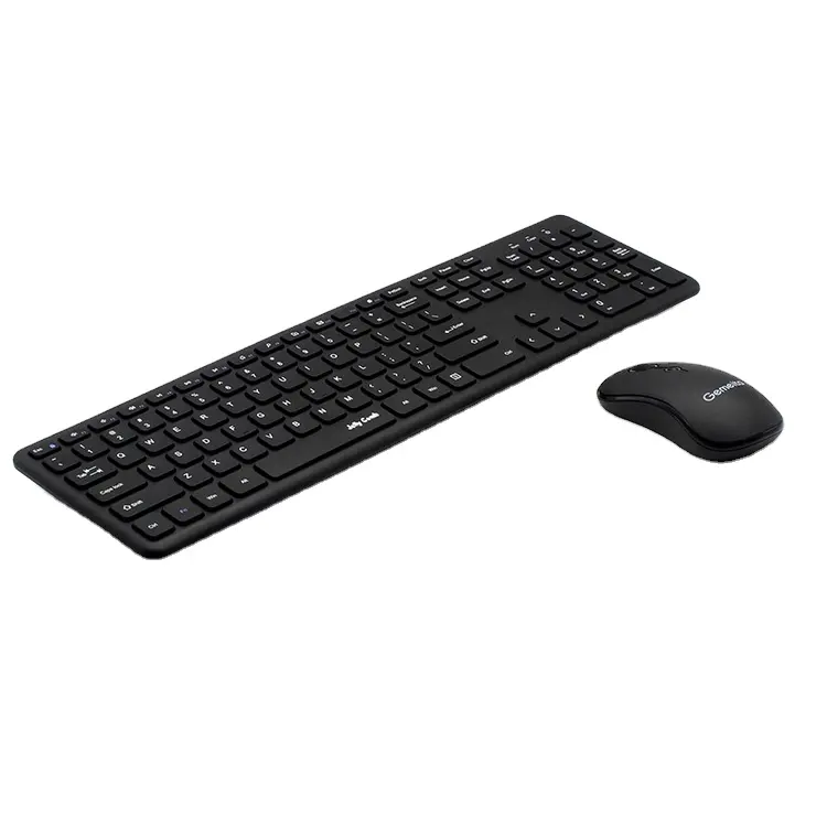 Manufacturer mute 3 area keyboard with mounse combo wireless mouse and keyboard set Slim computer keyboard and mouse combination