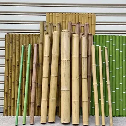 Горячая продажа высокое качество искусственные бамбуковые поляки для строительства сада