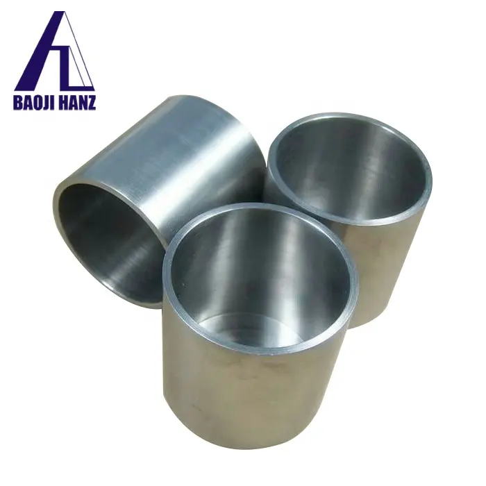 Bright surface Appearance and customized Specification smelting tungsten crucible