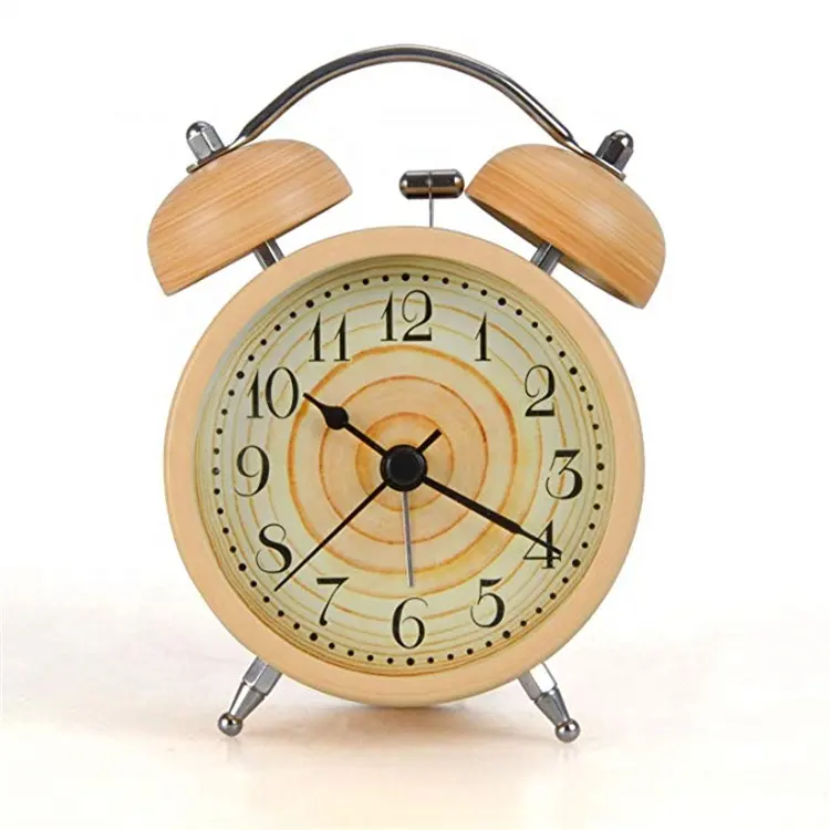 Винтажные настольные Смарт-часы в стиле ретро, оптовая продажа, Персонализированный Деревянный радиоприемник, рекламные подарки, сувенирный механический принт
