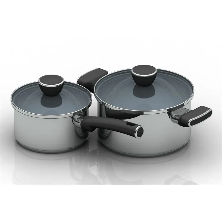 Non-stick Coating Cooking Pot Kitchen Appliances stainless steel Cookware Set aluminum frypan