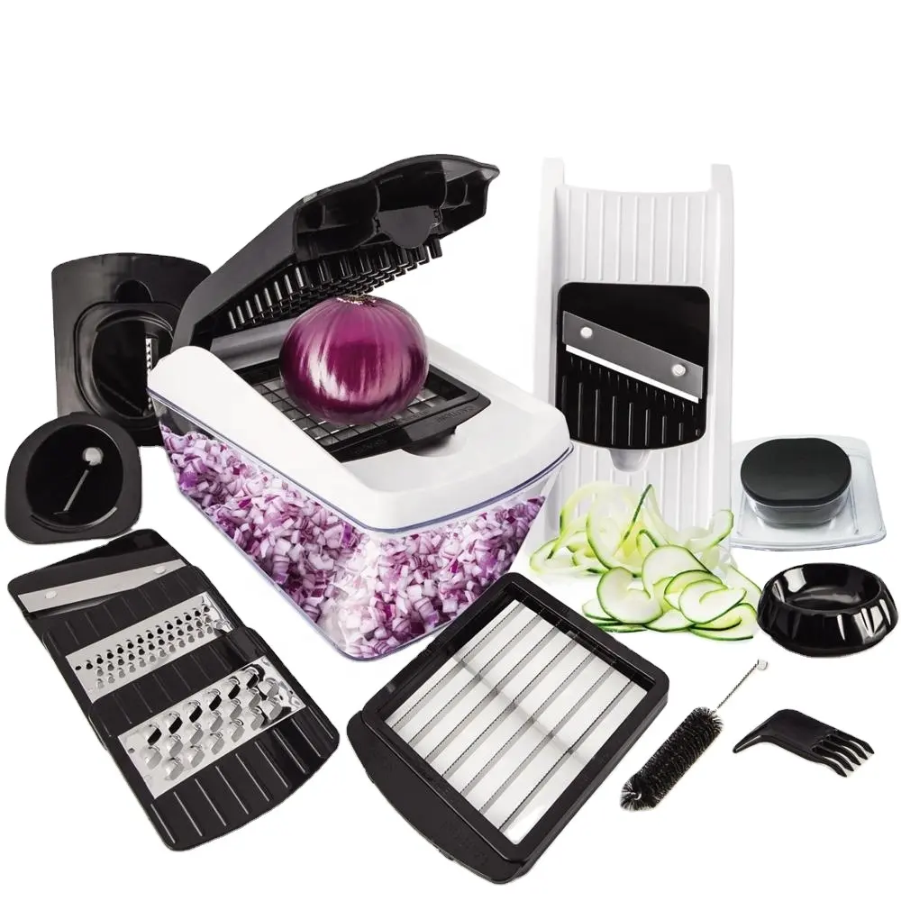 Fullstar Multifunction function 8 in 1 Vegetable cutter Slicer Onion Chopper spiralizer