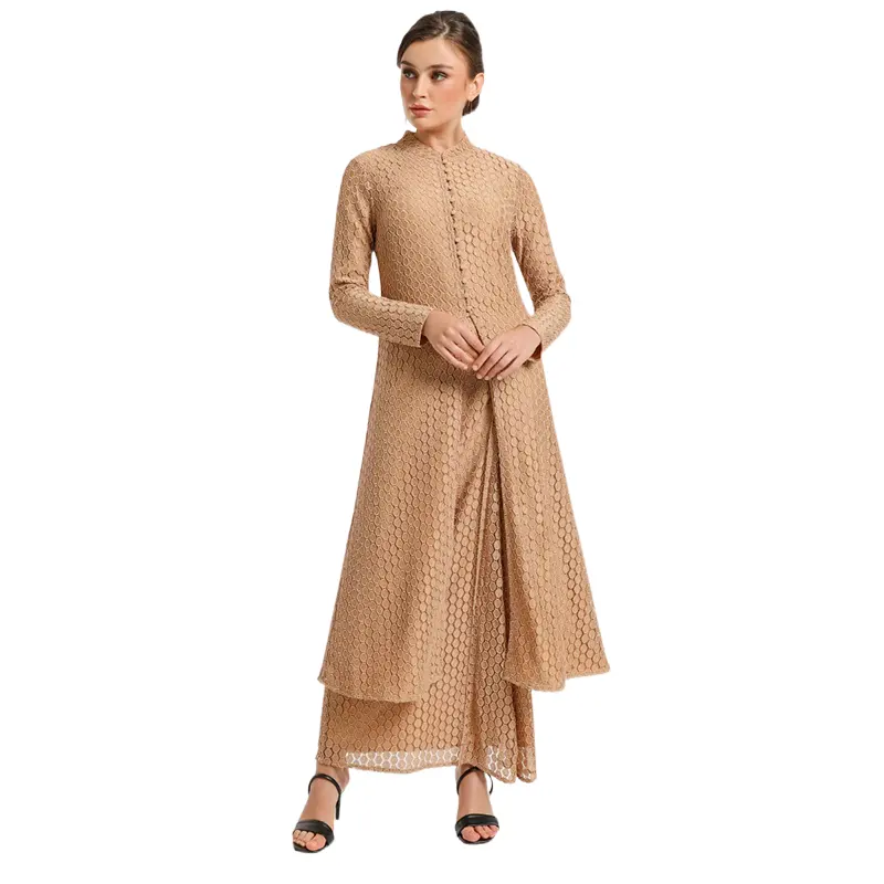 Красивый дизайн кружева Малайзия Baju Kurung Модная Современная Baju Kebaya элегантная абайя горячая Распродажа Исламская Этническая Одежда