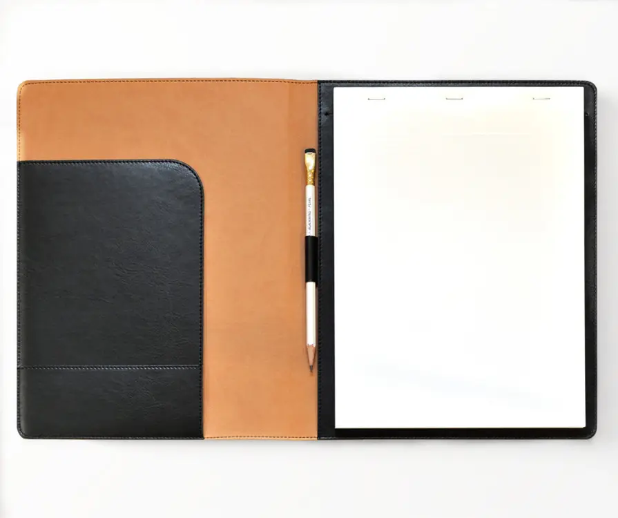 Классический чехол-книжка из искусственной кожи с принтом логотипа на заказ