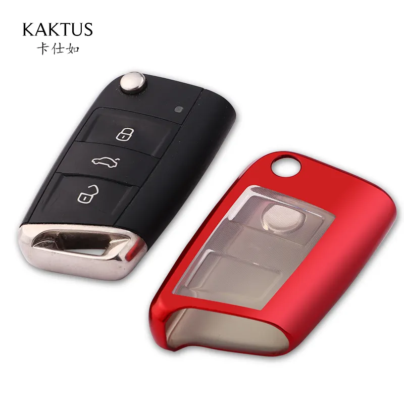 For volkswagens VW Golf 7 Lamando Superb Teramont Tiguan L Touran LAVIDA PLUS Car Key Case TPU protect Cover Carkey shells