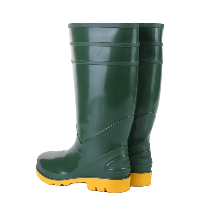Высокое качество, EN ISO 20345, дешевые цены, для строительства сельского хозяйства, дождевые сапоги, водонепроницаемые защитные ботинки из ПВХ