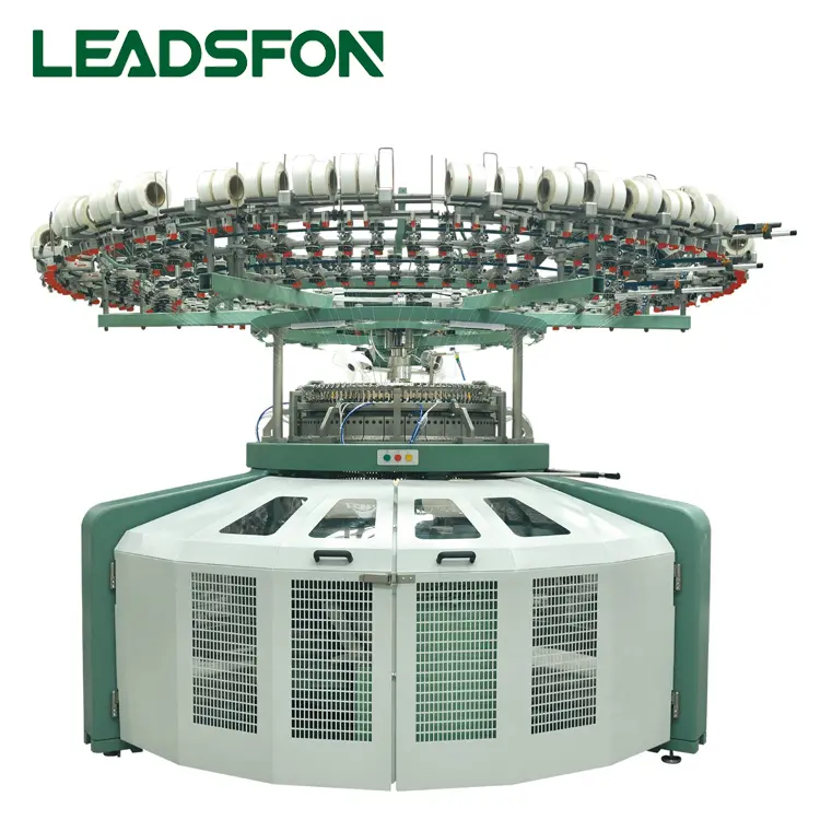 Leadsfon Manufacturing Price Single Jersey Circular Knitting Machine Interlock