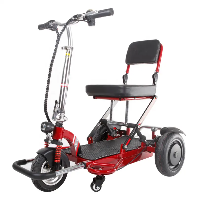 Ультралегкий складной небольшой портативный мобильный скутер с ограниченными возможностями и 3 колесами