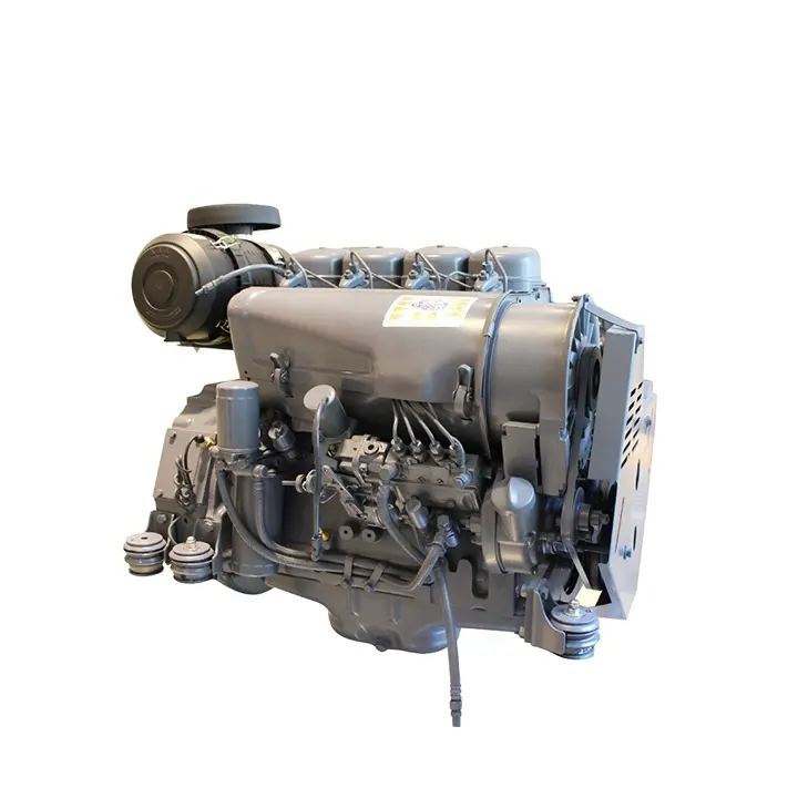 50hp 4 Cylinder Air-cooled Diesel Engine With Clutch F4l912